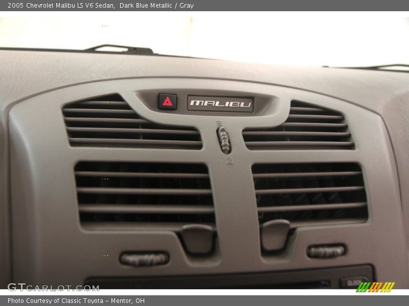 Dark Blue Metallic / Gray 2005 Chevrolet Malibu LS V6 Sedan