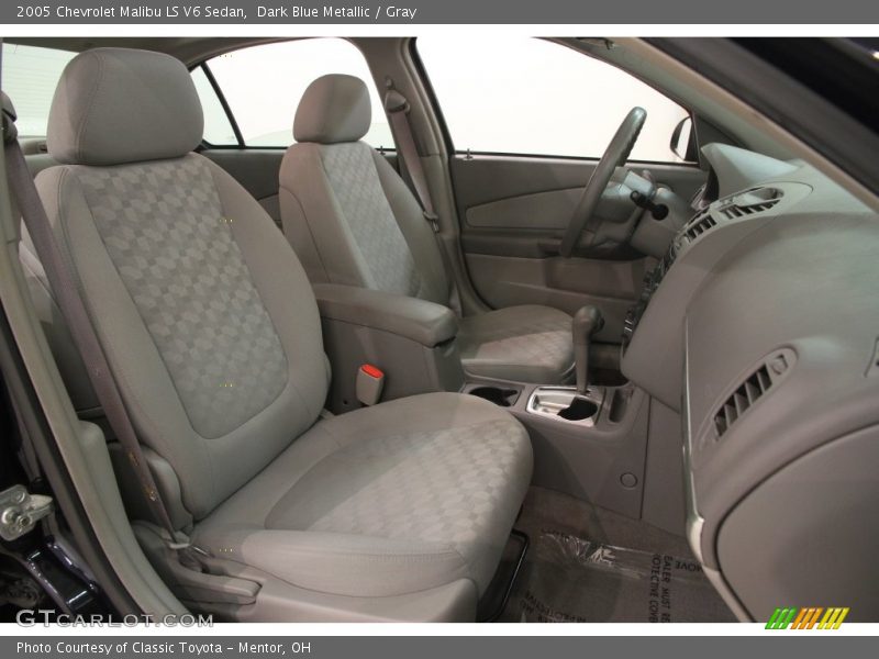 Dark Blue Metallic / Gray 2005 Chevrolet Malibu LS V6 Sedan