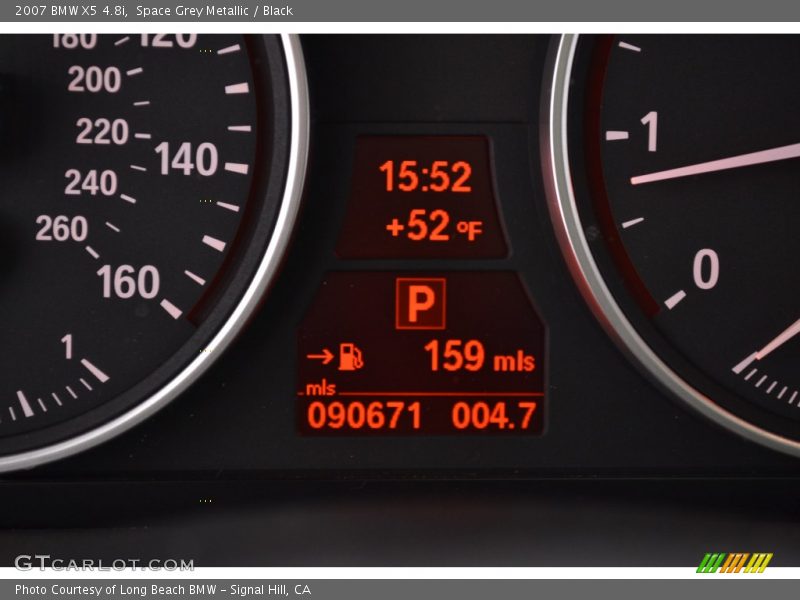 Space Grey Metallic / Black 2007 BMW X5 4.8i