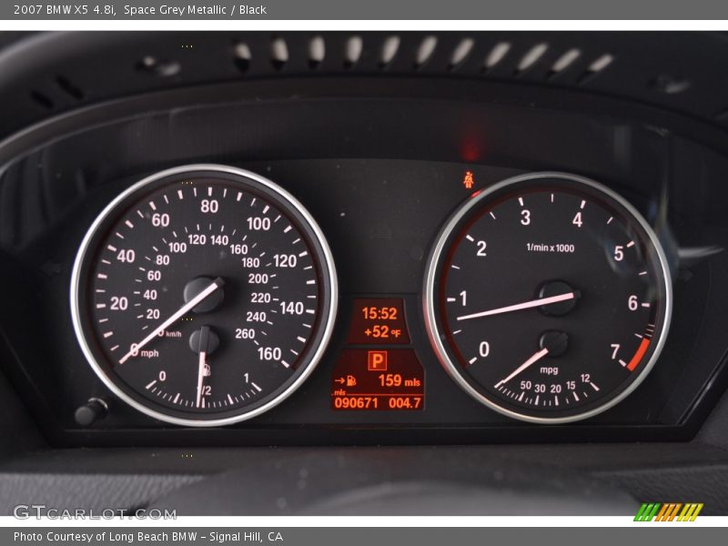 Space Grey Metallic / Black 2007 BMW X5 4.8i