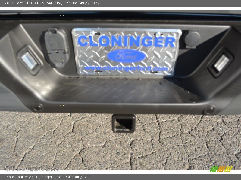 Lithium Gray / Black 2016 Ford F150 XLT SuperCrew