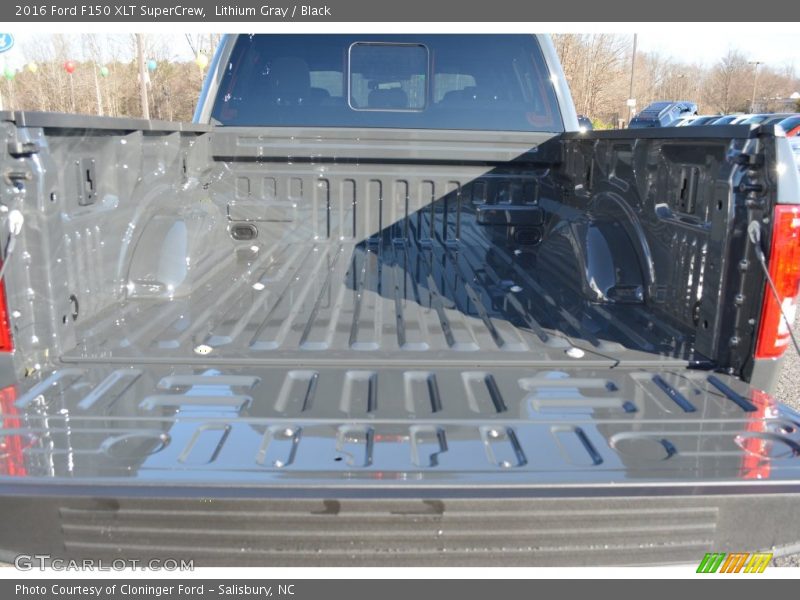 Lithium Gray / Black 2016 Ford F150 XLT SuperCrew
