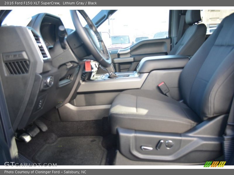 Lithium Gray / Black 2016 Ford F150 XLT SuperCrew