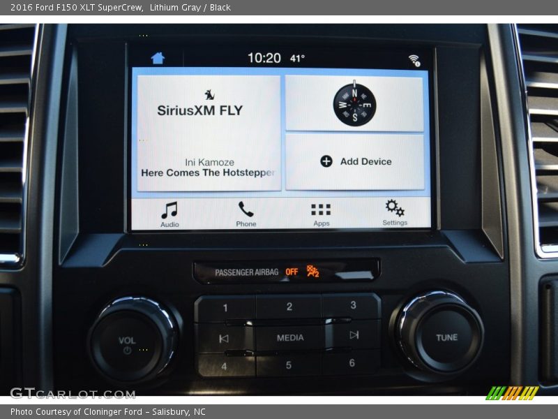 Lithium Gray / Black 2016 Ford F150 XLT SuperCrew