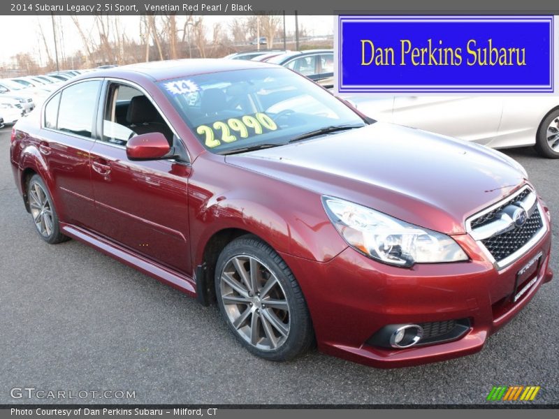 Venetian Red Pearl / Black 2014 Subaru Legacy 2.5i Sport