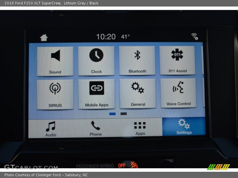 Lithium Gray / Black 2016 Ford F150 XLT SuperCrew