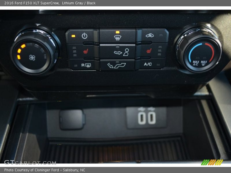 Lithium Gray / Black 2016 Ford F150 XLT SuperCrew
