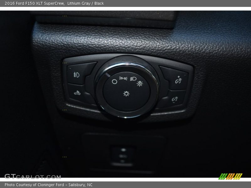 Lithium Gray / Black 2016 Ford F150 XLT SuperCrew