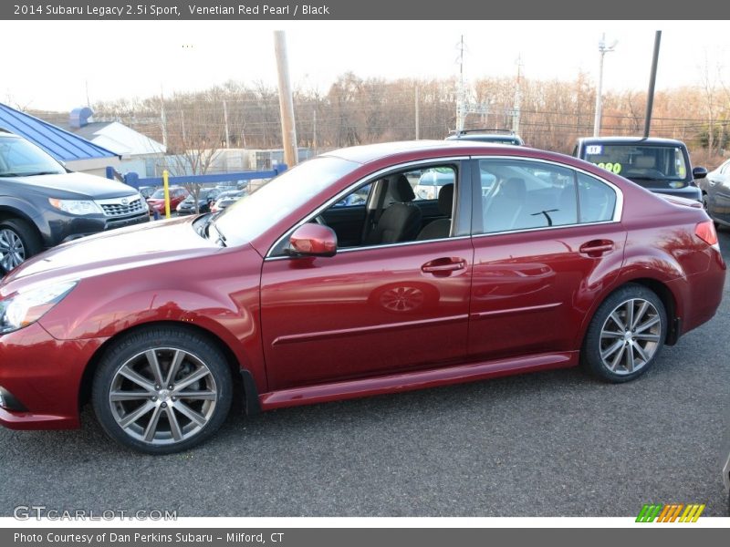 Venetian Red Pearl / Black 2014 Subaru Legacy 2.5i Sport