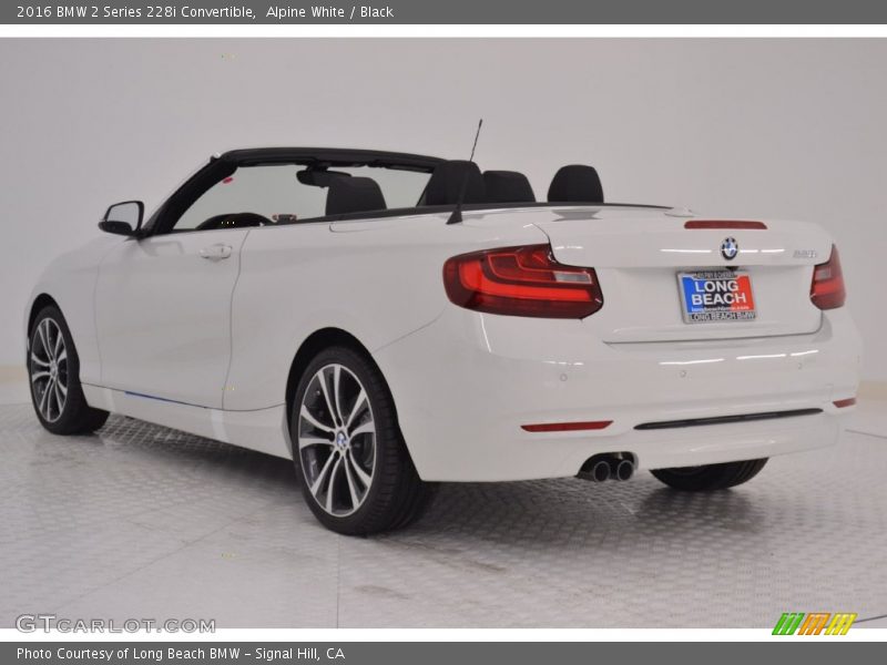 Alpine White / Black 2016 BMW 2 Series 228i Convertible