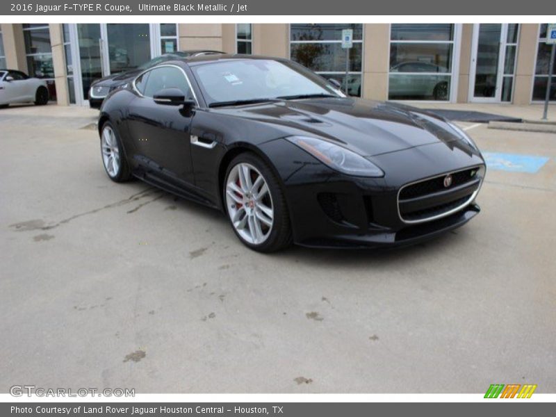 Ultimate Black Metallic / Jet 2016 Jaguar F-TYPE R Coupe
