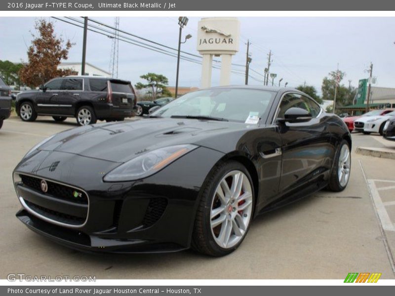 Ultimate Black Metallic / Jet 2016 Jaguar F-TYPE R Coupe