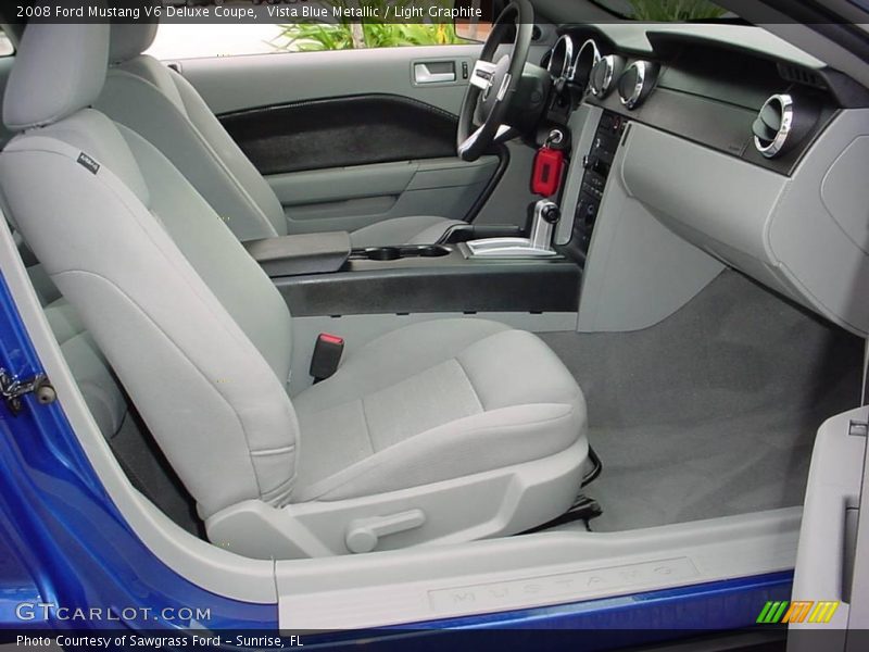 Vista Blue Metallic / Light Graphite 2008 Ford Mustang V6 Deluxe Coupe