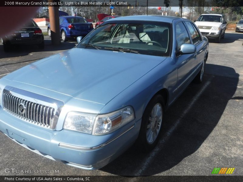 Light Ice Blue Metallic / Light Camel 2008 Mercury Grand Marquis LS