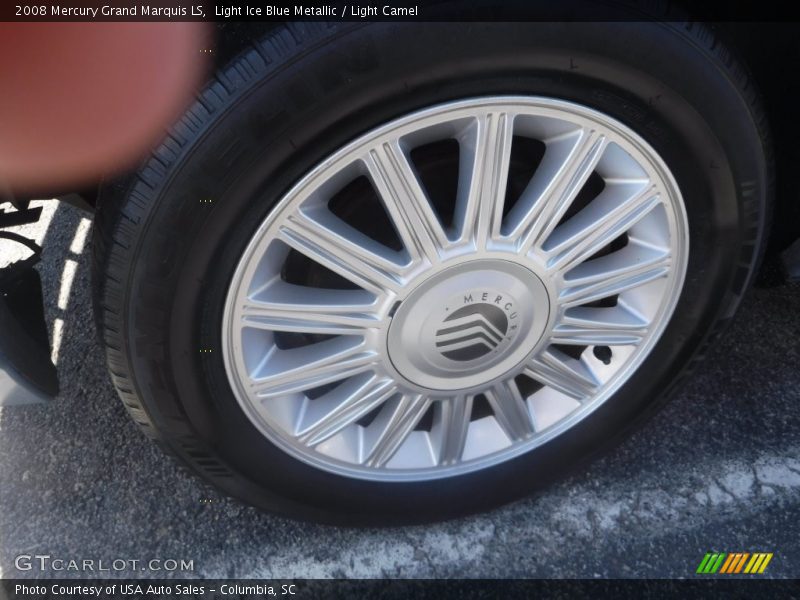 Light Ice Blue Metallic / Light Camel 2008 Mercury Grand Marquis LS