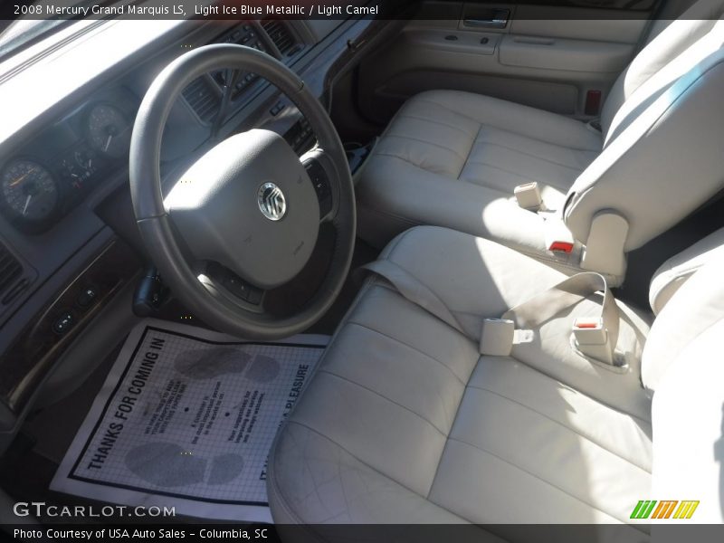 Light Ice Blue Metallic / Light Camel 2008 Mercury Grand Marquis LS
