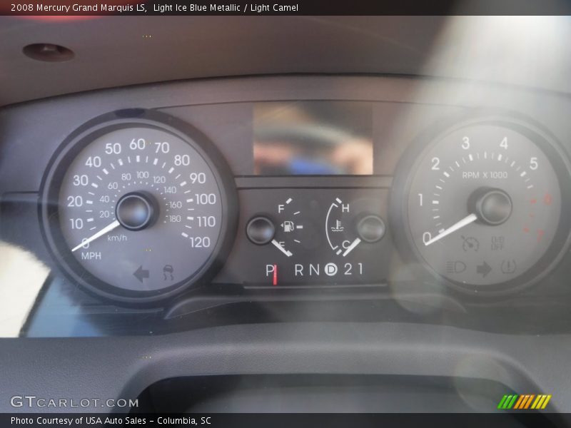 Light Ice Blue Metallic / Light Camel 2008 Mercury Grand Marquis LS