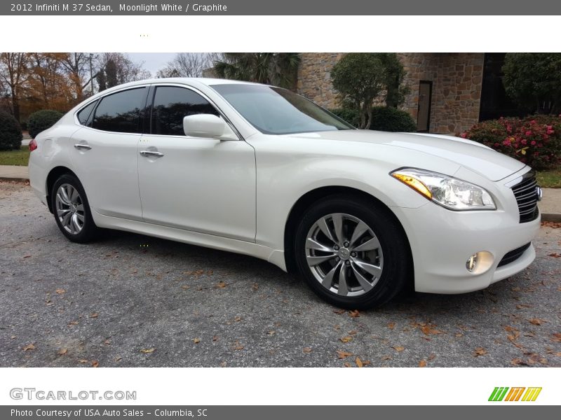 Moonlight White / Graphite 2012 Infiniti M 37 Sedan