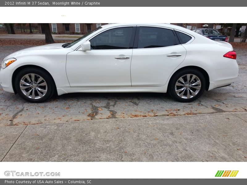 Moonlight White / Graphite 2012 Infiniti M 37 Sedan