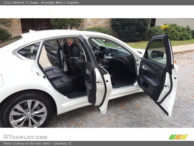 Moonlight White / Graphite 2012 Infiniti M 37 Sedan