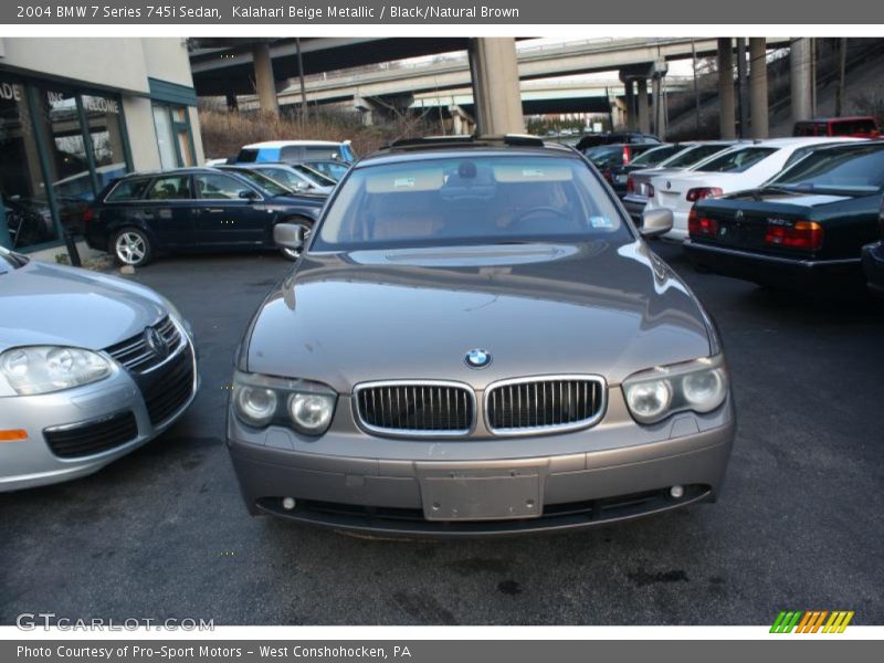 Kalahari Beige Metallic / Black/Natural Brown 2004 BMW 7 Series 745i Sedan