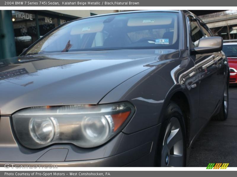 Kalahari Beige Metallic / Black/Natural Brown 2004 BMW 7 Series 745i Sedan