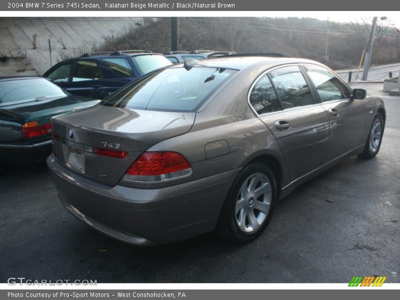 Kalahari Beige Metallic / Black/Natural Brown 2004 BMW 7 Series 745i Sedan