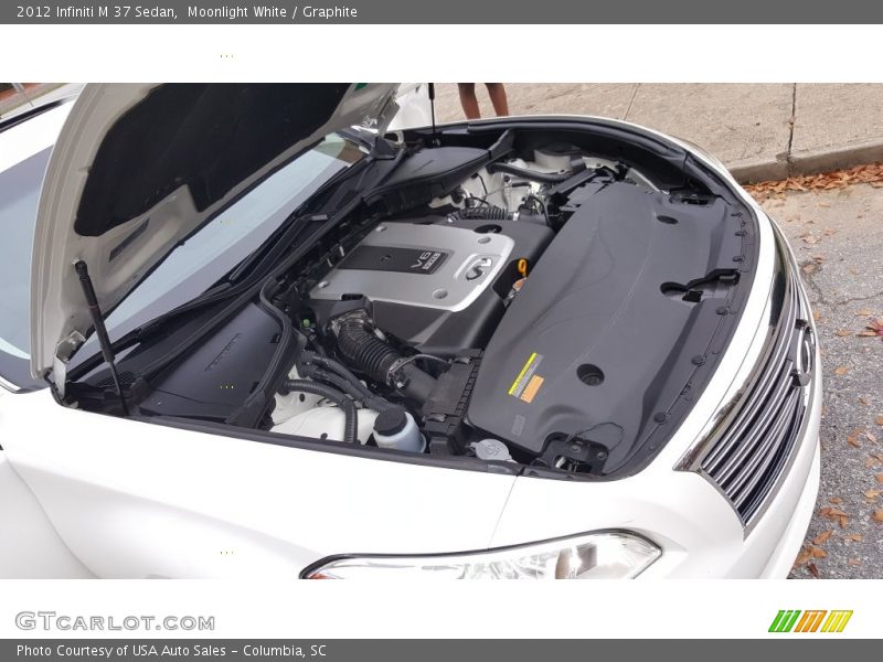 Moonlight White / Graphite 2012 Infiniti M 37 Sedan