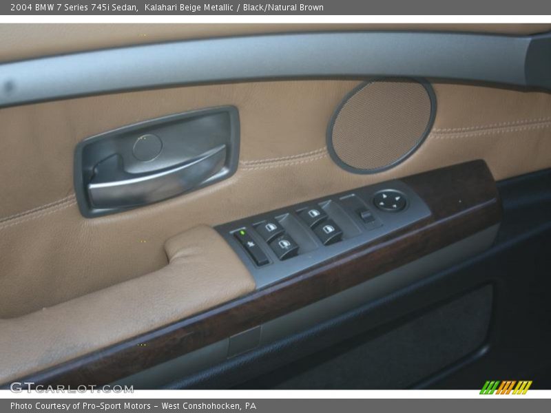 Kalahari Beige Metallic / Black/Natural Brown 2004 BMW 7 Series 745i Sedan