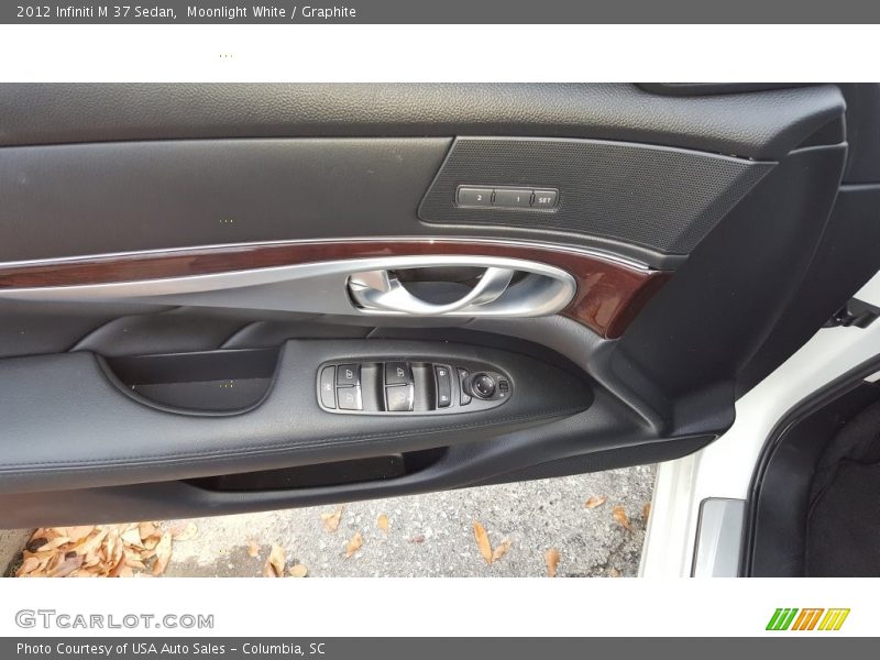 Moonlight White / Graphite 2012 Infiniti M 37 Sedan