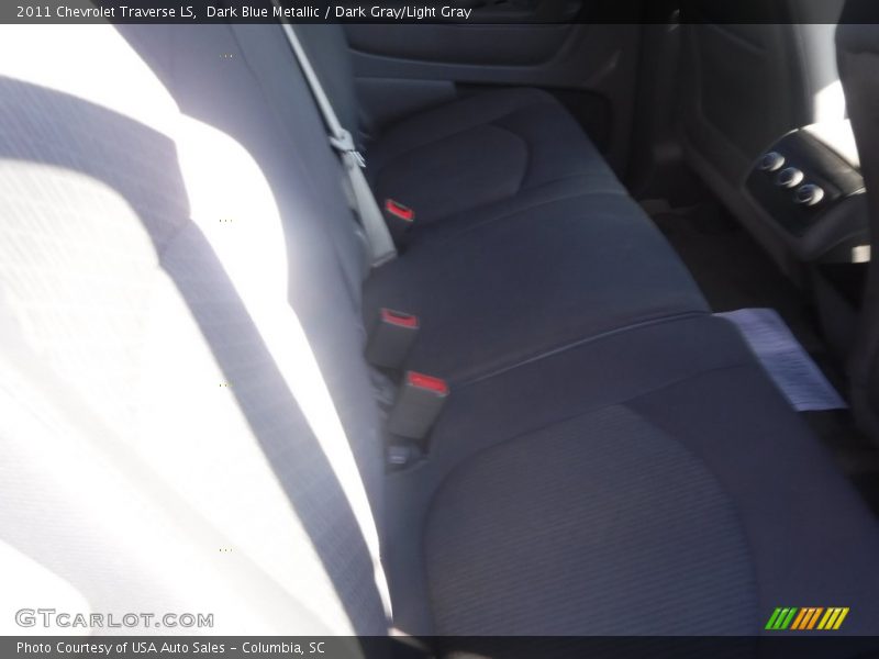 Dark Blue Metallic / Dark Gray/Light Gray 2011 Chevrolet Traverse LS