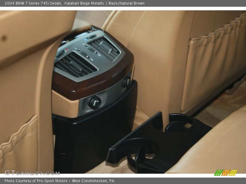 Kalahari Beige Metallic / Black/Natural Brown 2004 BMW 7 Series 745i Sedan