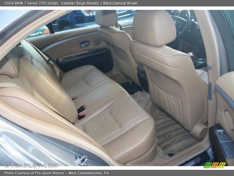 Kalahari Beige Metallic / Black/Natural Brown 2004 BMW 7 Series 745i Sedan