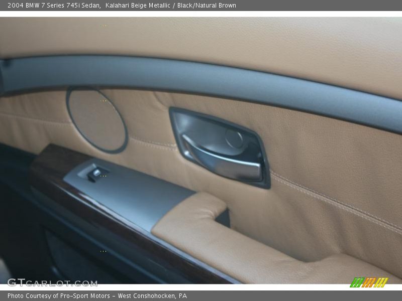 Kalahari Beige Metallic / Black/Natural Brown 2004 BMW 7 Series 745i Sedan
