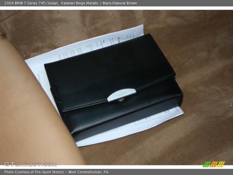 Kalahari Beige Metallic / Black/Natural Brown 2004 BMW 7 Series 745i Sedan