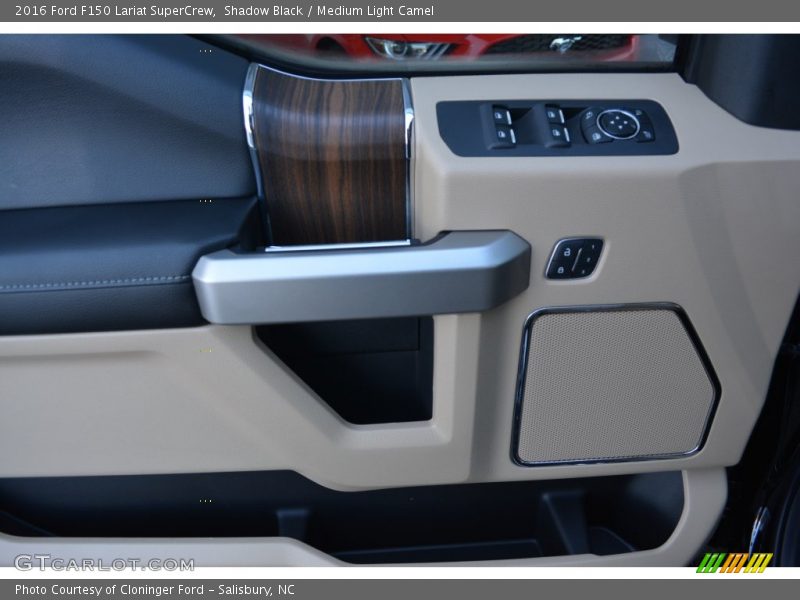 Shadow Black / Medium Light Camel 2016 Ford F150 Lariat SuperCrew