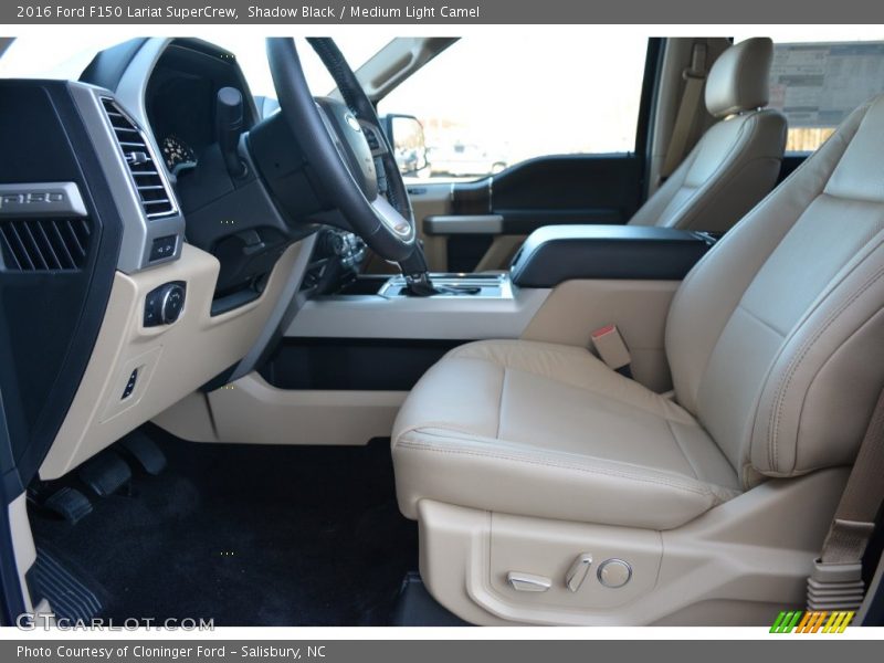 Shadow Black / Medium Light Camel 2016 Ford F150 Lariat SuperCrew