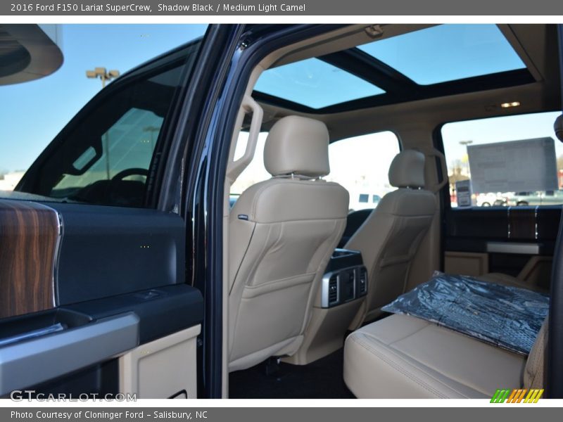 Shadow Black / Medium Light Camel 2016 Ford F150 Lariat SuperCrew