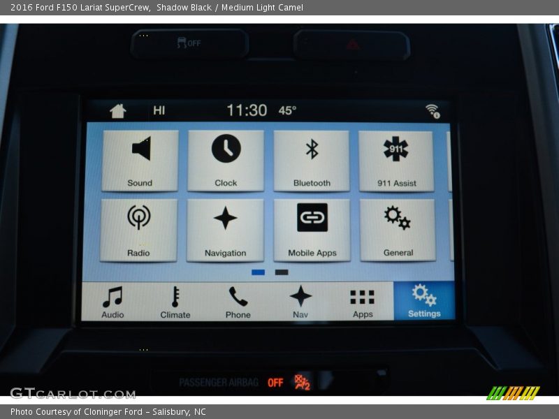 Shadow Black / Medium Light Camel 2016 Ford F150 Lariat SuperCrew