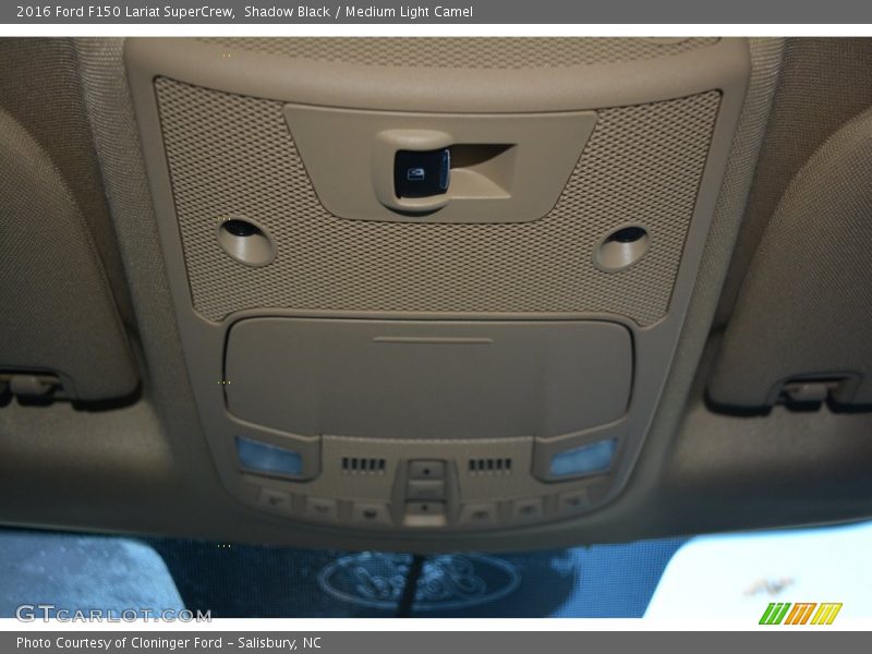 Shadow Black / Medium Light Camel 2016 Ford F150 Lariat SuperCrew