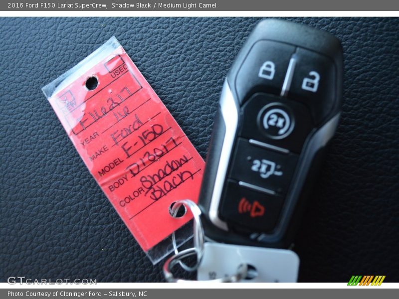 Shadow Black / Medium Light Camel 2016 Ford F150 Lariat SuperCrew