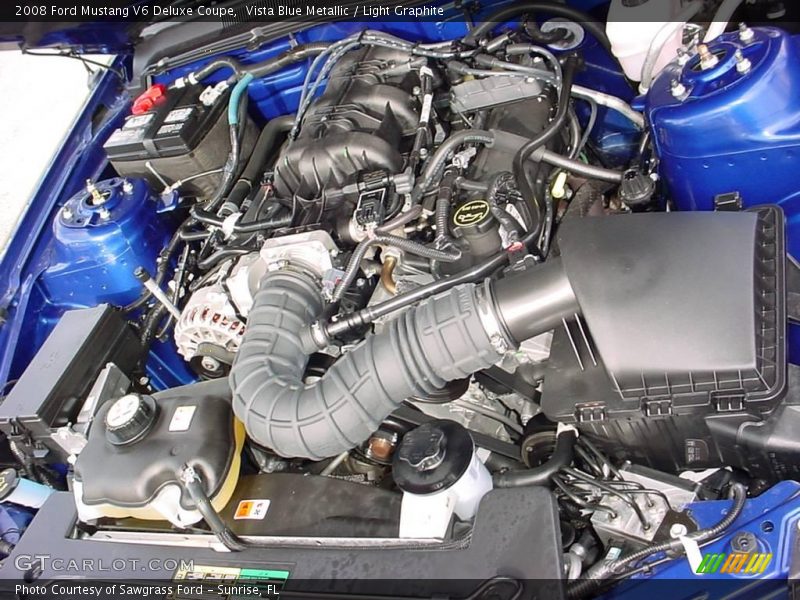 Vista Blue Metallic / Light Graphite 2008 Ford Mustang V6 Deluxe Coupe