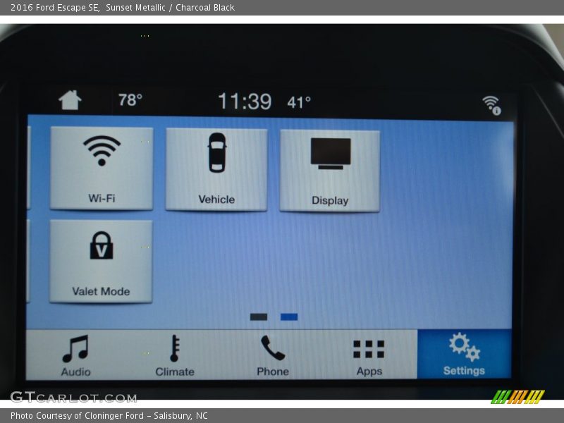 Sunset Metallic / Charcoal Black 2016 Ford Escape SE