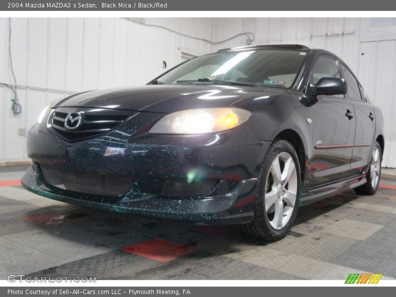 Black Mica / Black/Red 2004 Mazda MAZDA3 s Sedan