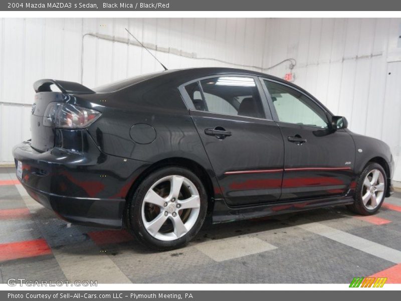 Black Mica / Black/Red 2004 Mazda MAZDA3 s Sedan