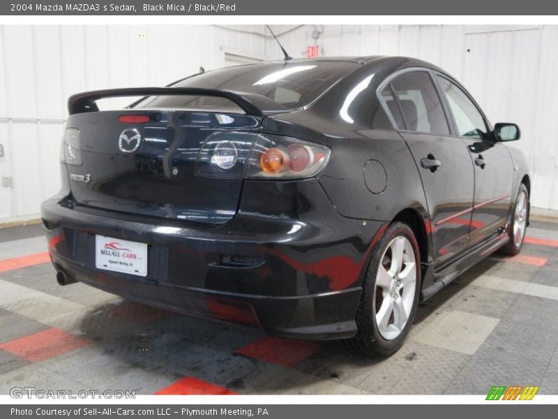 Black Mica / Black/Red 2004 Mazda MAZDA3 s Sedan