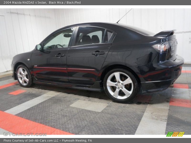 Black Mica / Black/Red 2004 Mazda MAZDA3 s Sedan