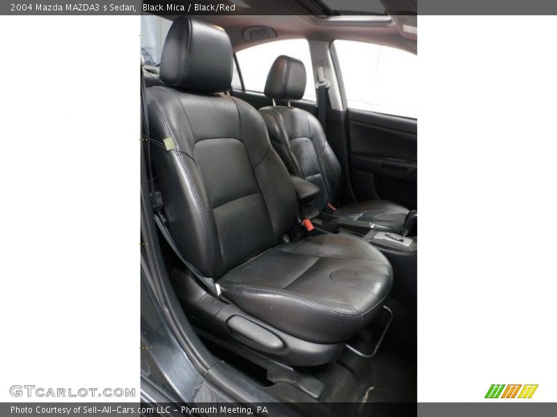 Black Mica / Black/Red 2004 Mazda MAZDA3 s Sedan
