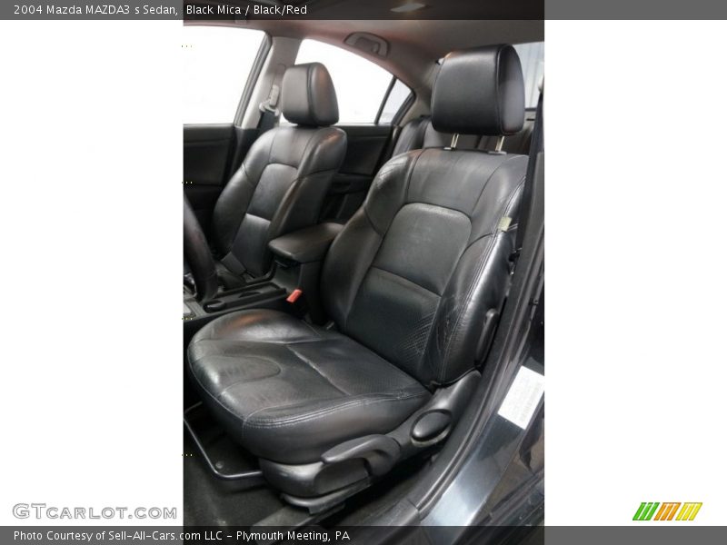 Black Mica / Black/Red 2004 Mazda MAZDA3 s Sedan