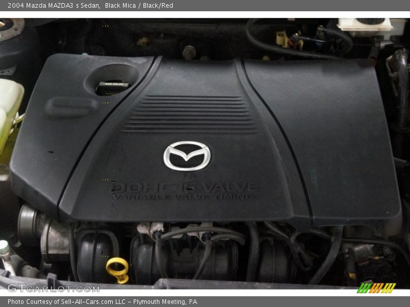 Black Mica / Black/Red 2004 Mazda MAZDA3 s Sedan